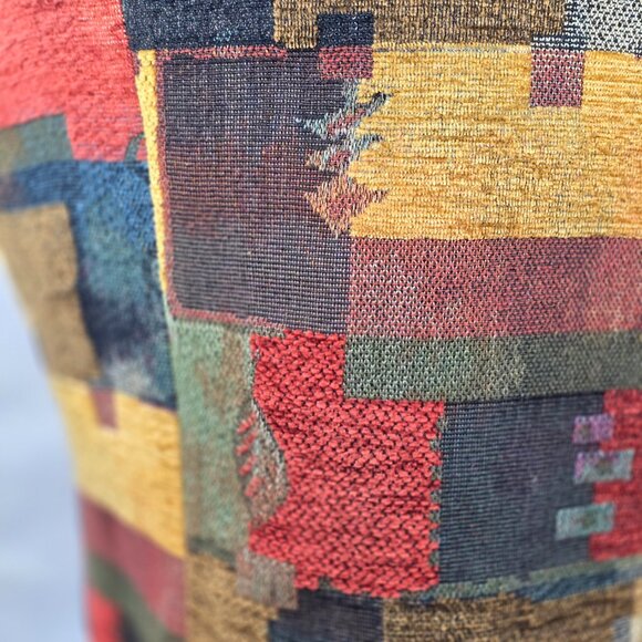 BETS by Canvasbacks Lined Patchwork Design Vest Size XL Wood Buttons USA (MM-3) - Picture 6 of 14